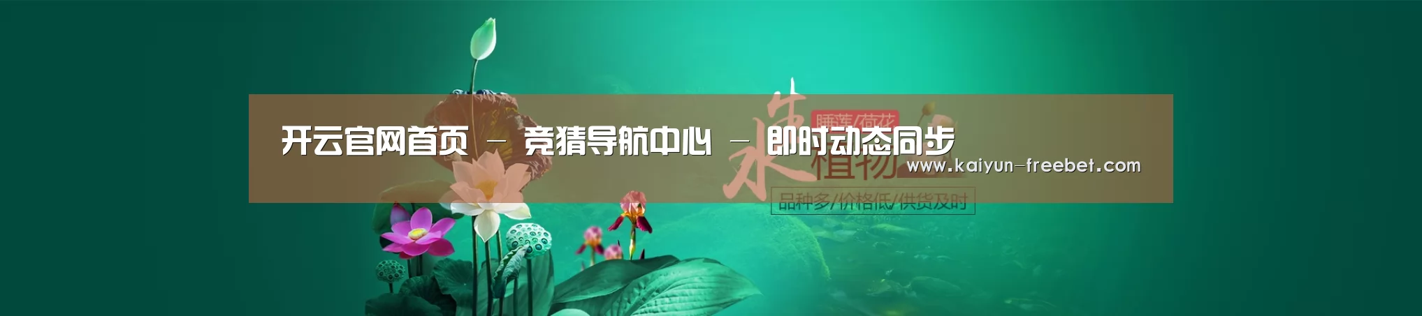 鲜花水草花卉网站模板